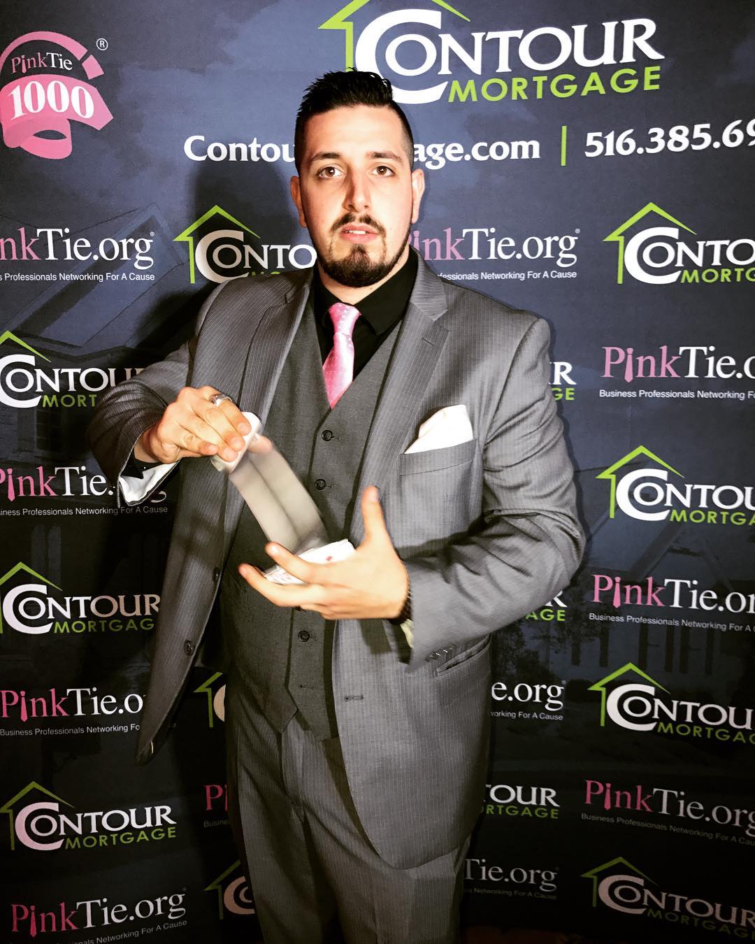 Daniel Nicholas at charity event